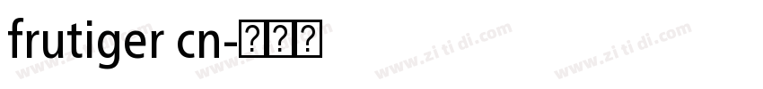 frutiger cn字体转换